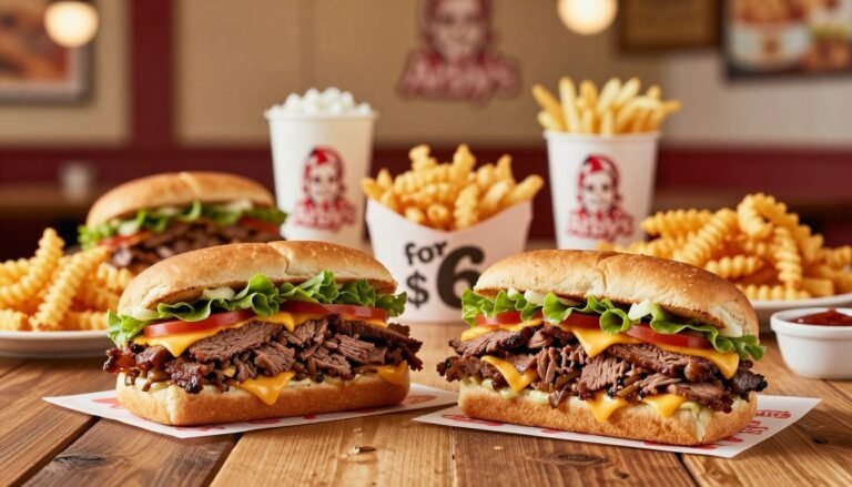 arby's menu specials 2 for $6