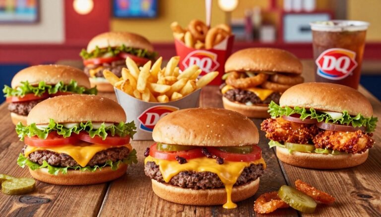 dairy queen burgers menu
