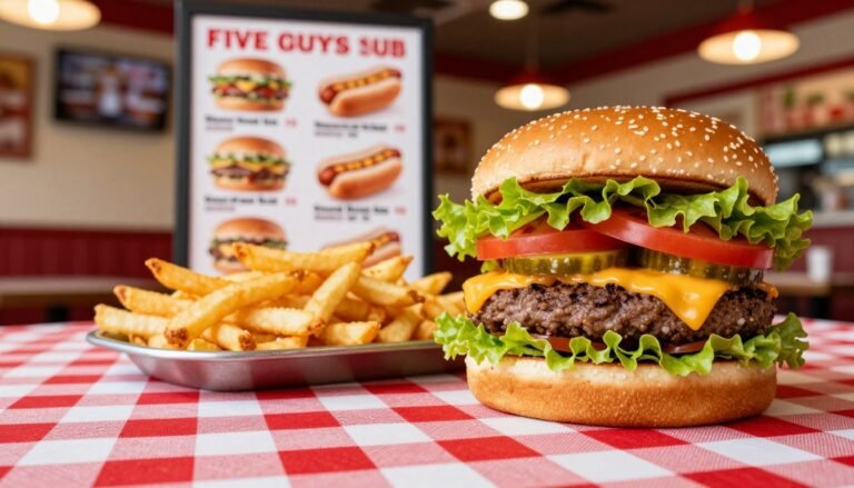 Five Guys Burger Menu